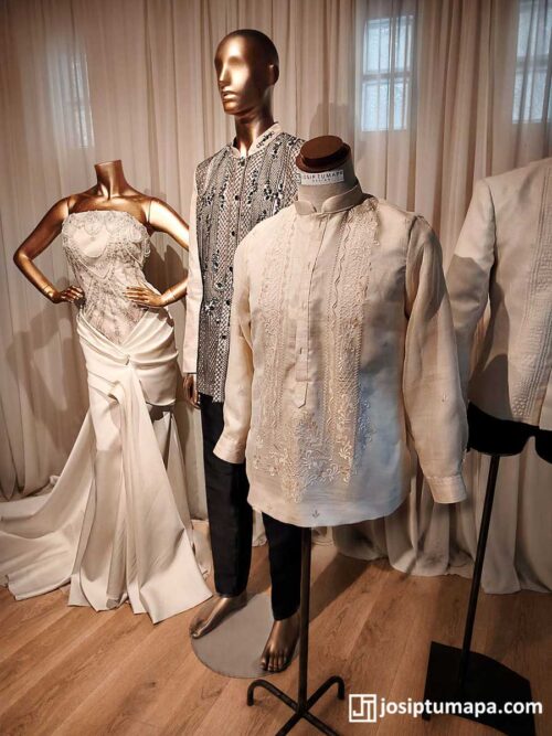 Finished Barong Tagalog at Josip Tumapa Studio Finished Barong Tagalog and wedding dress in Josip Tumapa studio